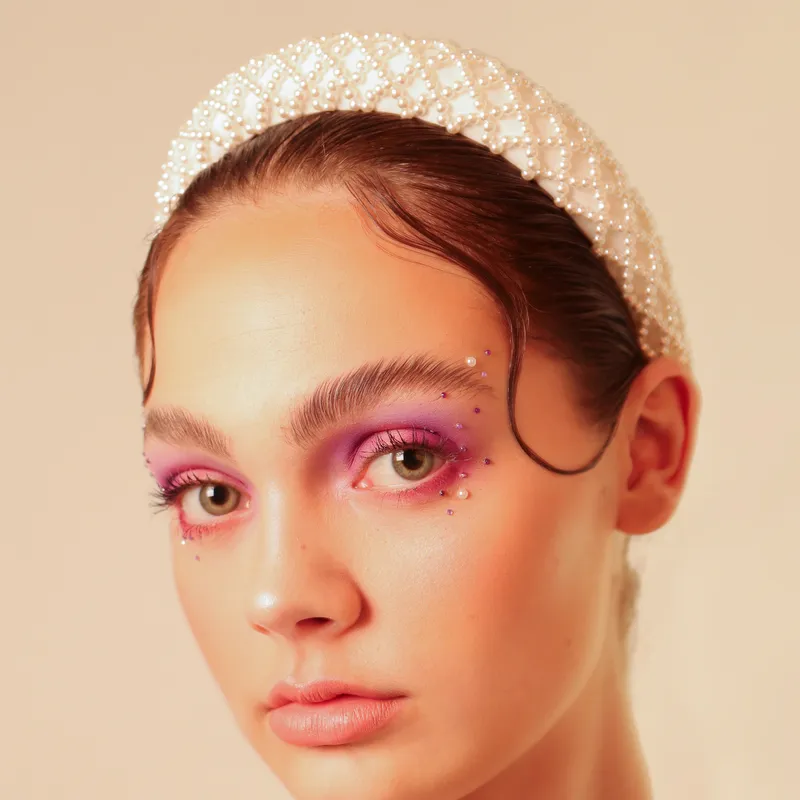 Fotoshoot make-up in roze tinten