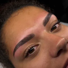 Resultaat van een Korean lashlift met brow wax & tint